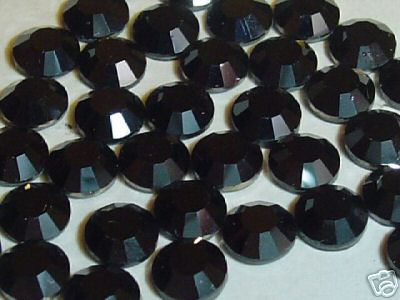 72 pcs. 20ss JET HEMATITE HOTFIX European Rhinestones